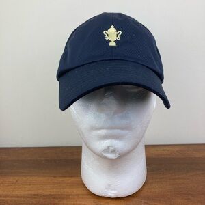 Trophy Hat Baseball Cap Hat Dark Navy Blue Adjustable Strap Back Hat/Cap